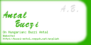 antal buczi business card
